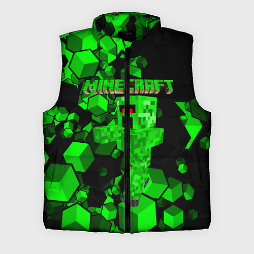 Мужской жилет Minecraft / 3D-Черный – фото 1