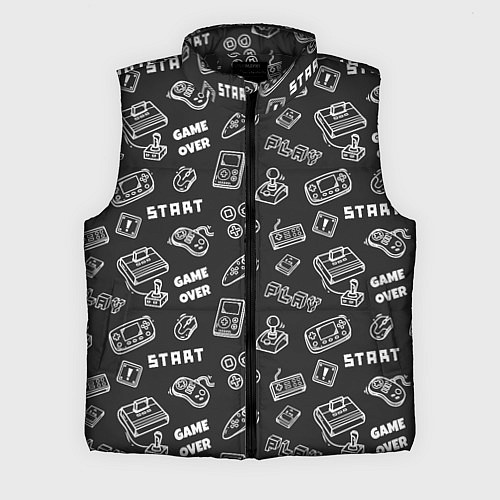 Мужской жилет Video game / 3D-Черный – фото 1