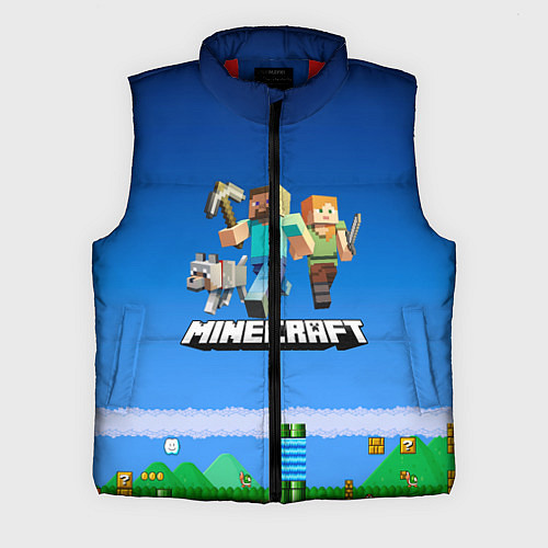 Мужской жилет Minecraft / 3D-Красный – фото 1