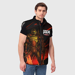 Мужской жилет DOOM ETERNAL, цвет: 3D-светло-серый — фото 2