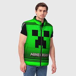 Мужской жилет Minecraft, цвет: 3D-светло-серый — фото 2
