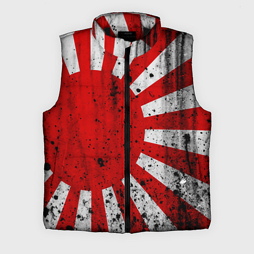 Мужской жилет ЯПОНСКИЙ ФЛАГ / 3D-Черный – фото 1