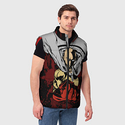 Мужской жилет Сайтама, цвет: 3D-красный — фото 2