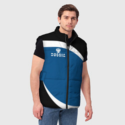 Мужской жилет Russia, цвет: 3D-черный — фото 2