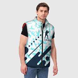 Мужской жилет CS GO КС ГО, цвет: 3D-красный — фото 2