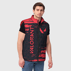 Мужской жилет VALORANT ВАЛОРАНТ, цвет: 3D-красный — фото 2