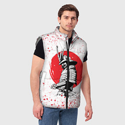 Мужской жилет Самурай в каплях крови Z, цвет: 3D-светло-серый — фото 2