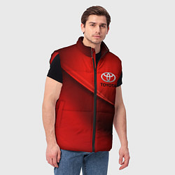 Мужской жилет TOYOTA, цвет: 3D-красный — фото 2