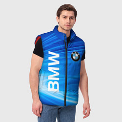 Мужской жилет BMW, цвет: 3D-красный — фото 2