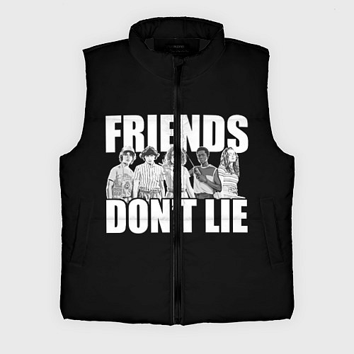 Мужской жилет Friends Dont Lie / 3D-Черный – фото 1