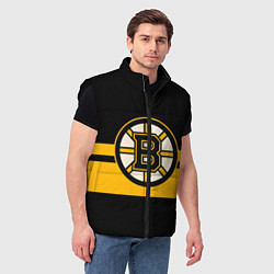 Мужской жилет BOSTON BRUINS NHL, цвет: 3D-черный — фото 2