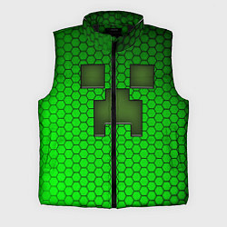 Мужской жилет Крипер из игры Minecraft, цвет: 3D-черный
