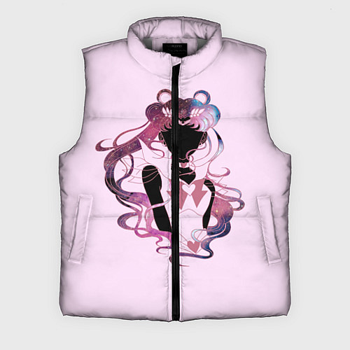 Мужской жилет Космическая Сейлор Мун / 3D-Светло-серый – фото 1