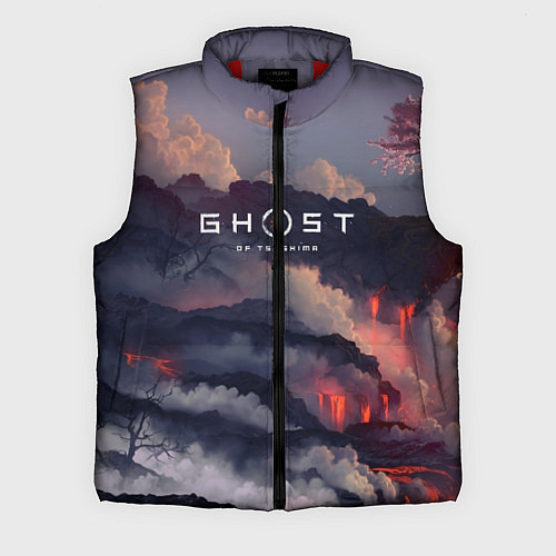 Мужской жилет Ghost of Tsushima / 3D-Красный – фото 1