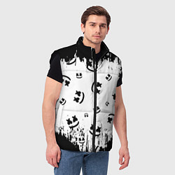 Мужской жилет MARSHMELLO МАРШМЕЛЛОУ, цвет: 3D-черный — фото 2