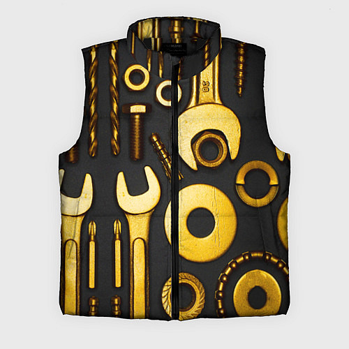 Мужской жилет КЛЮЧ ГАЙКА / 3D-Черный – фото 1