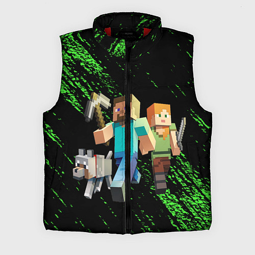Мужской жилет Minecraft / 3D-Красный – фото 1
