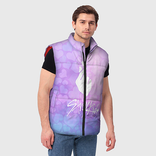 Мужской жилет Stray Kids / 3D-Красный – фото 3