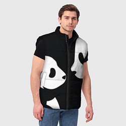 Мужской жилет Panda, цвет: 3D-черный — фото 2