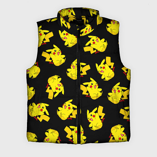 Мужской жилет Веселый пикачу / 3D-Черный – фото 1
