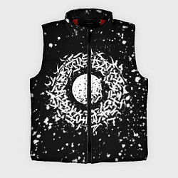Мужской жилет Каллиграфия на чёрном фоне