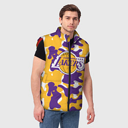 Мужской жилет LA LAKERS ЛЕЙКЕРС, цвет: 3D-красный — фото 2