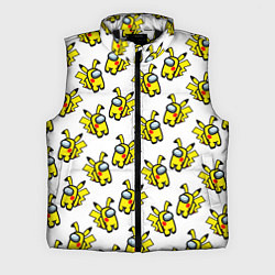 Мужской жилет Among us Pikachu, цвет: 3D-черный