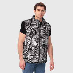 Мужской жилет Геометрия, цвет: 3D-черный — фото 2