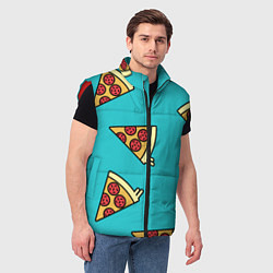 Мужской жилет Пицца, цвет: 3D-красный — фото 2