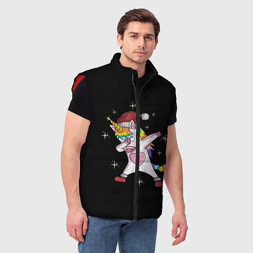Мужской жилет Unicorn Dab / 3D-Красный – фото 3