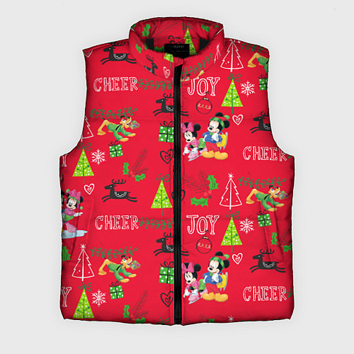 Мужской жилет Mickey & Minnie pattern / 3D-Черный – фото 1