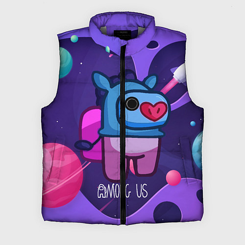 Мужской жилет Among Us x Fortnite / 3D-Светло-серый – фото 1