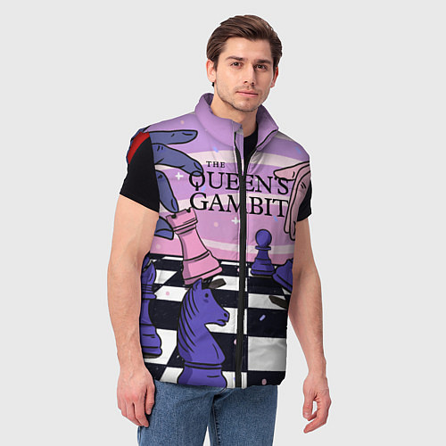 Мужской жилет The Queens Gambit / 3D-Красный – фото 3