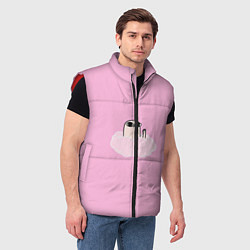 Мужской жилет Мем, цвет: 3D-красный — фото 2