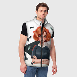 Мужской жилет Ход Королевы, цвет: 3D-черный — фото 2