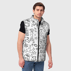 Мужской жилет DIE ANTWOORD, цвет: 3D-черный — фото 2