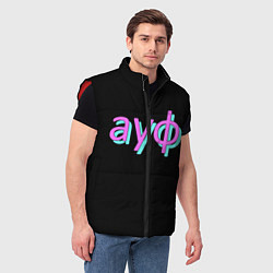 Мужской жилет АУФ, цвет: 3D-красный — фото 2