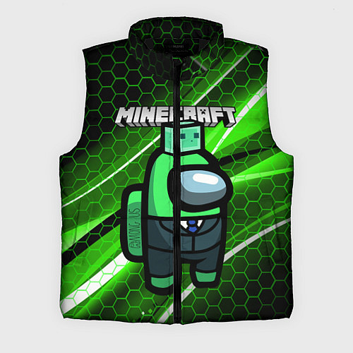 Мужской жилет Among Us х Minecraft Z / 3D-Черный – фото 1