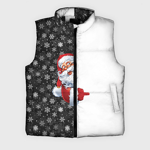 Мужской жилет Дедушка Мороз / 3D-Черный – фото 1