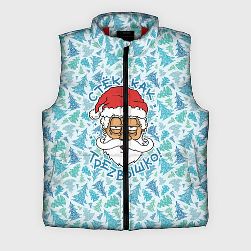 Мужской жилет СтЁкЛ кАк ТрЕзВыШкО / 3D-Красный – фото 1