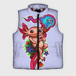 Мужской жилет Магический аксолотль, цвет: 3D-красный