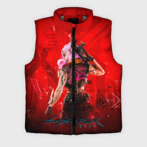 Мужской жилет КИБЕРПАНК 2077 / 3D-Светло-серый – фото 1