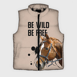 Мужской жилет Be wild be free, цвет: 3D-черный