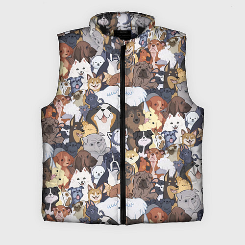 Мужской жилет Dogs / 3D-Черный – фото 1