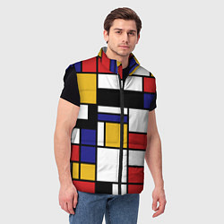 Мужской жилет Color blocking, цвет: 3D-черный — фото 2