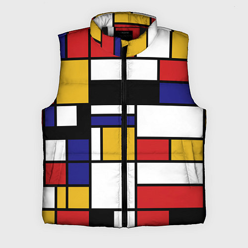 Мужской жилет Color blocking / 3D-Черный – фото 1
