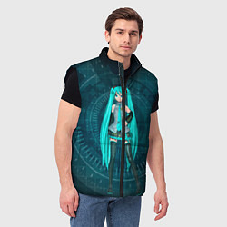 Мужской жилет Мику Хацуне, цвет: 3D-черный — фото 2