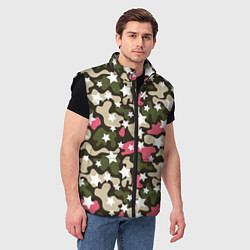 Мужской жилет Позитивный камуфляж, цвет: 3D-черный — фото 2