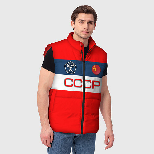 Мужской жилет СССР / 3D-Красный – фото 3
