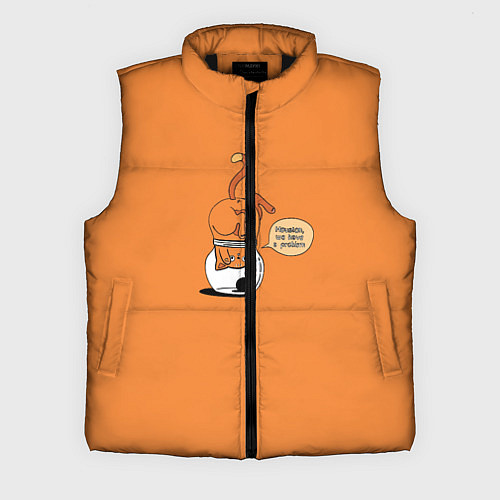 Мужской жилет Хьюстон, у нас проблемы! / 3D-Черный – фото 1